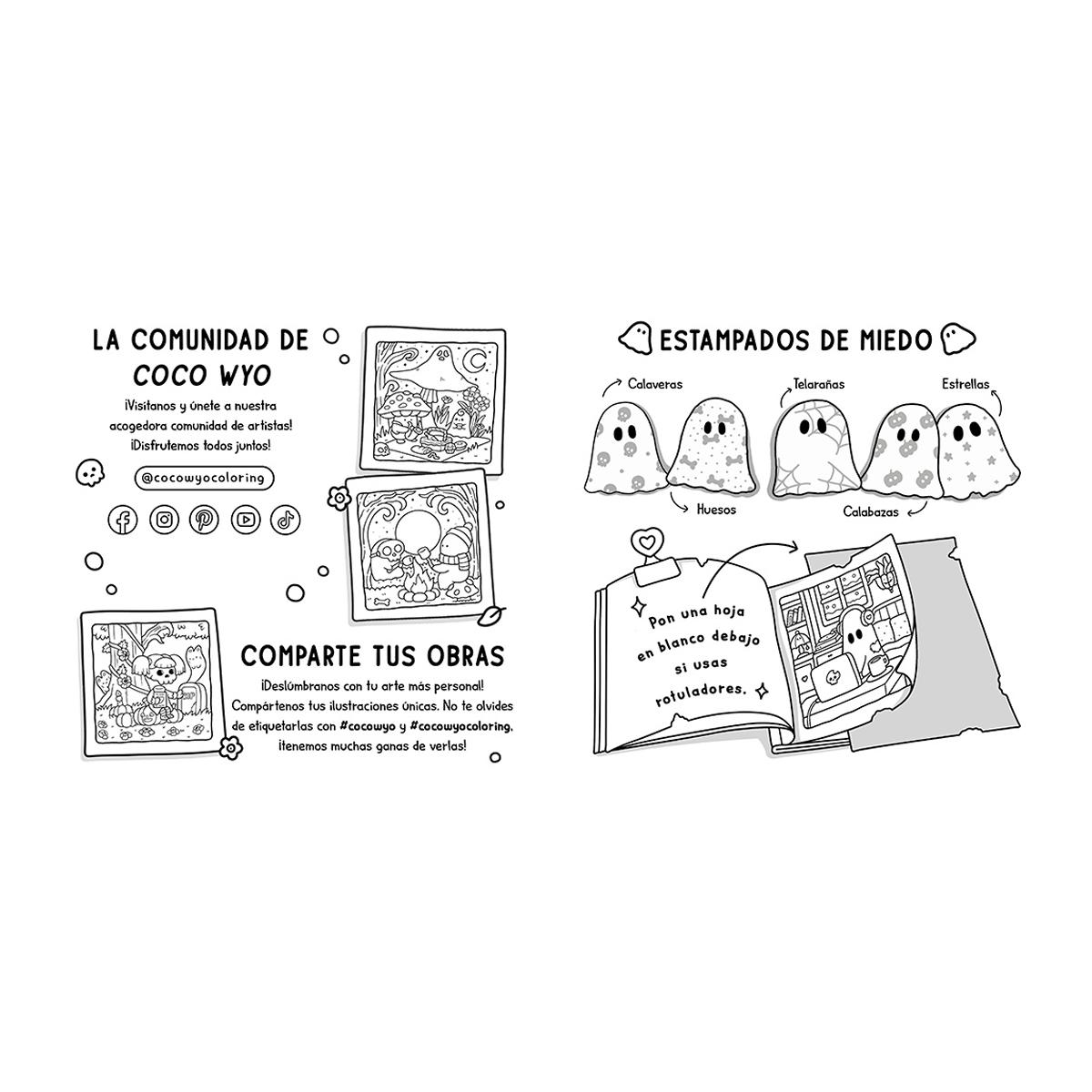Otoño feliz: Un mundo cozy y adorable para colorear y relajarse  (Capa Mole) 2