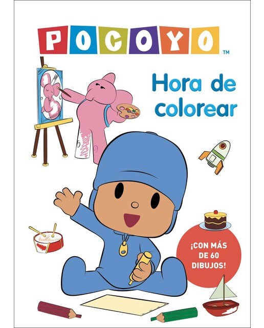 Pocoyó. Actividades - Hora de colorear: ¡Con más de 60 dibujos! (Capa mole) 1