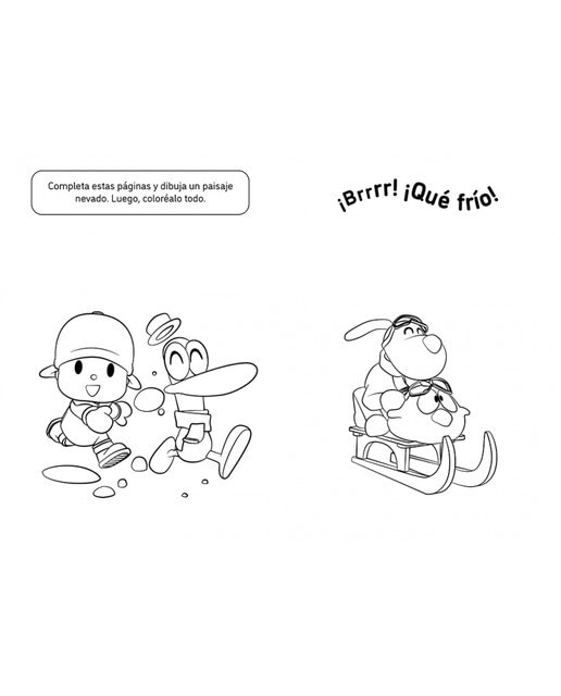 Pocoyó. Actividades - Hora de colorear: ¡Con más de 60 dibujos! (Capa mole) 3