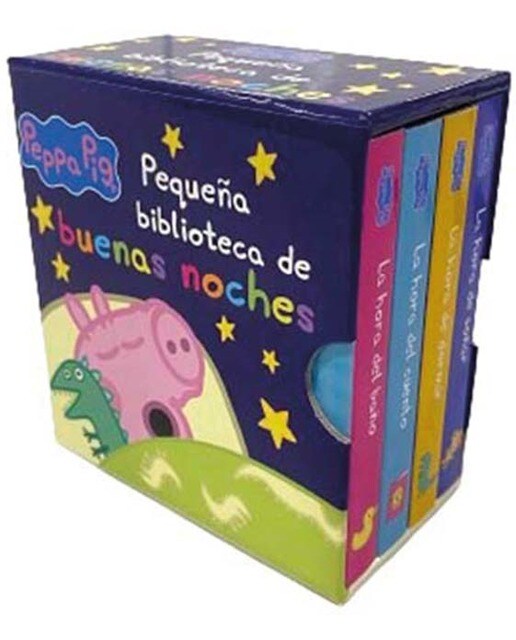 Imagem 0 de Peppa Pig. Libro juguete - Pequeña biblioteca de buenas noches: La hora del cuento - La hora de soñar - La hora del baño - La hora de dormir