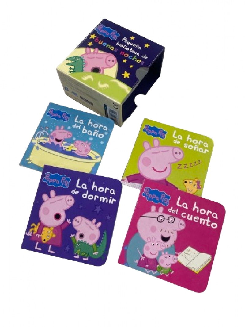 Peppa Pig. Libro juguete - Pequeña biblioteca de buenas noches: La hora del cuento - La hora de soñar - La hora del baño - La hora de dormir 2