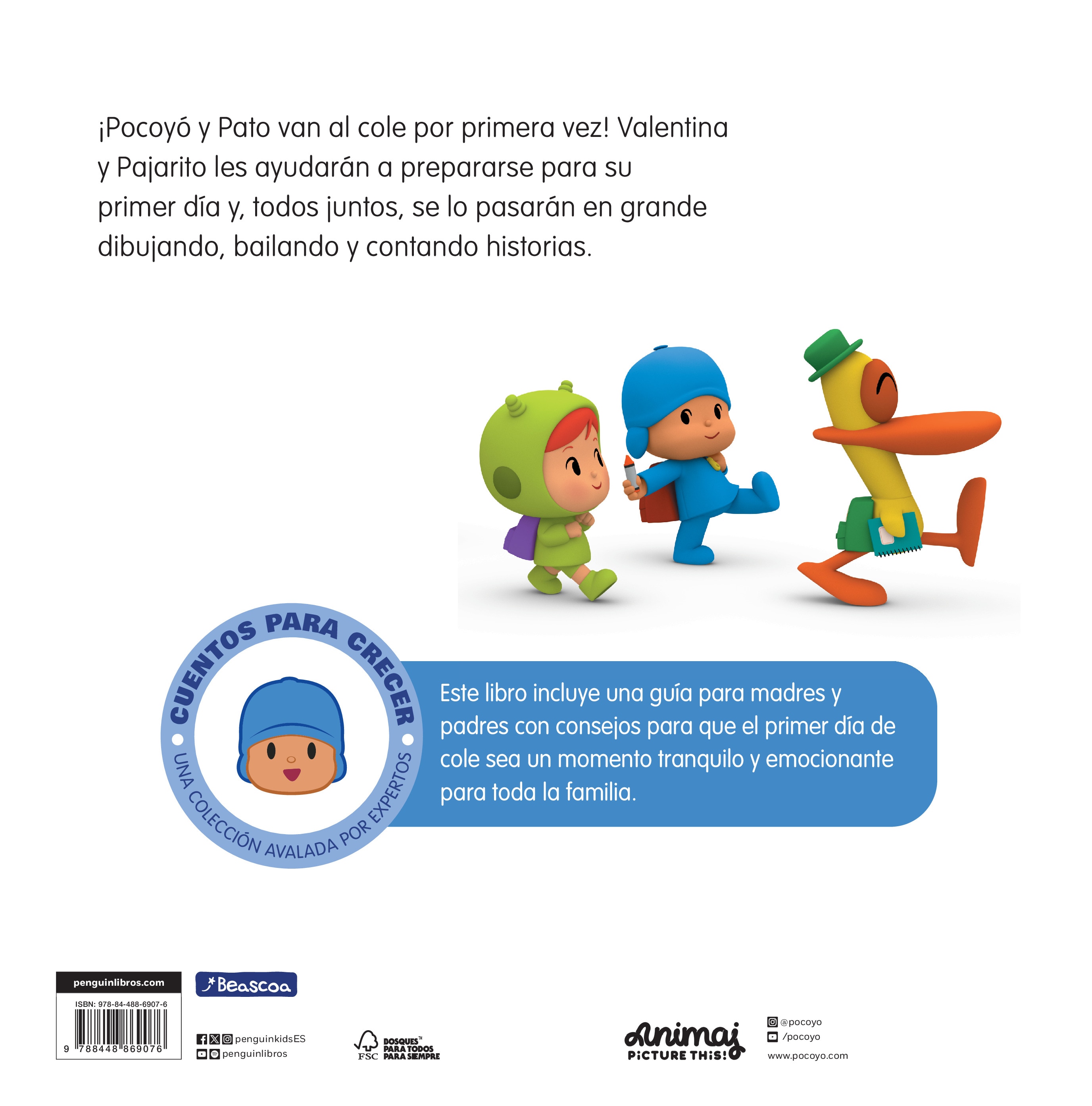Pocoyó. Un cuento - Cuentos para crecer: Al cole (Capa dura) 2