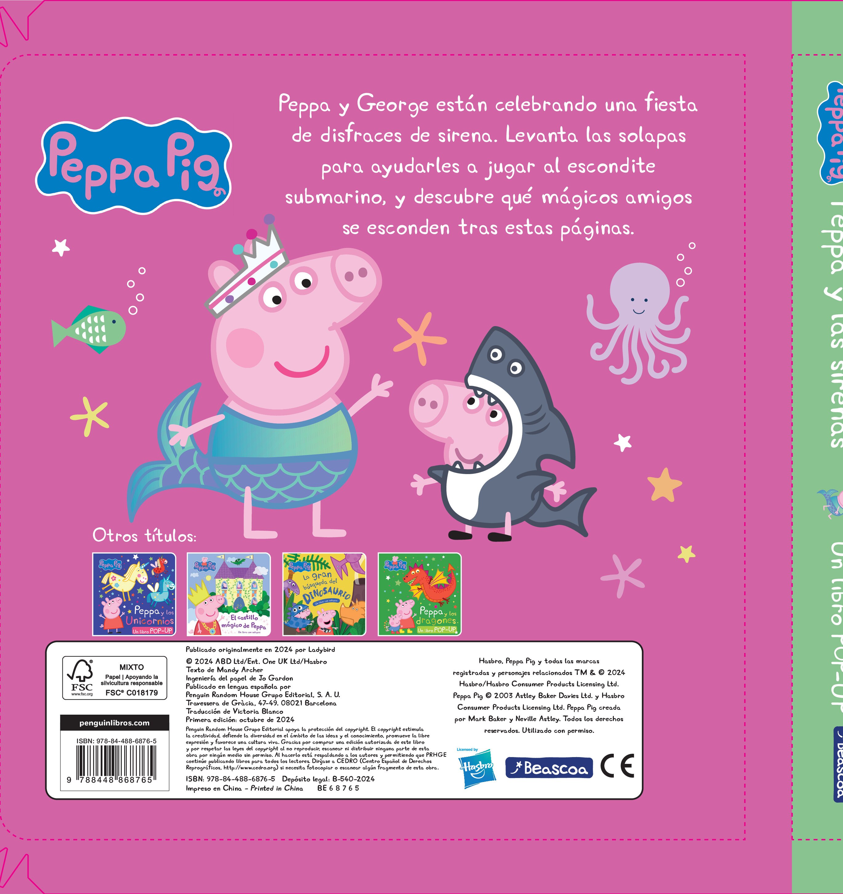 Peppa Pig. Libro Pop-Up - Peppa y las sirenas (Capa dura) 2