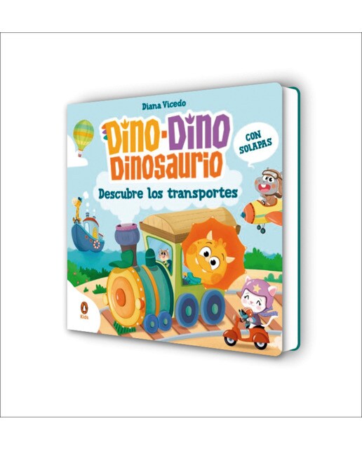 Imagem 0 de Dino-Dino descubre los transportes (Dino-Dino Dinosaurio): Libro de cartón con solapas para niños y niñas de 0 a 3 años (Capa dura)