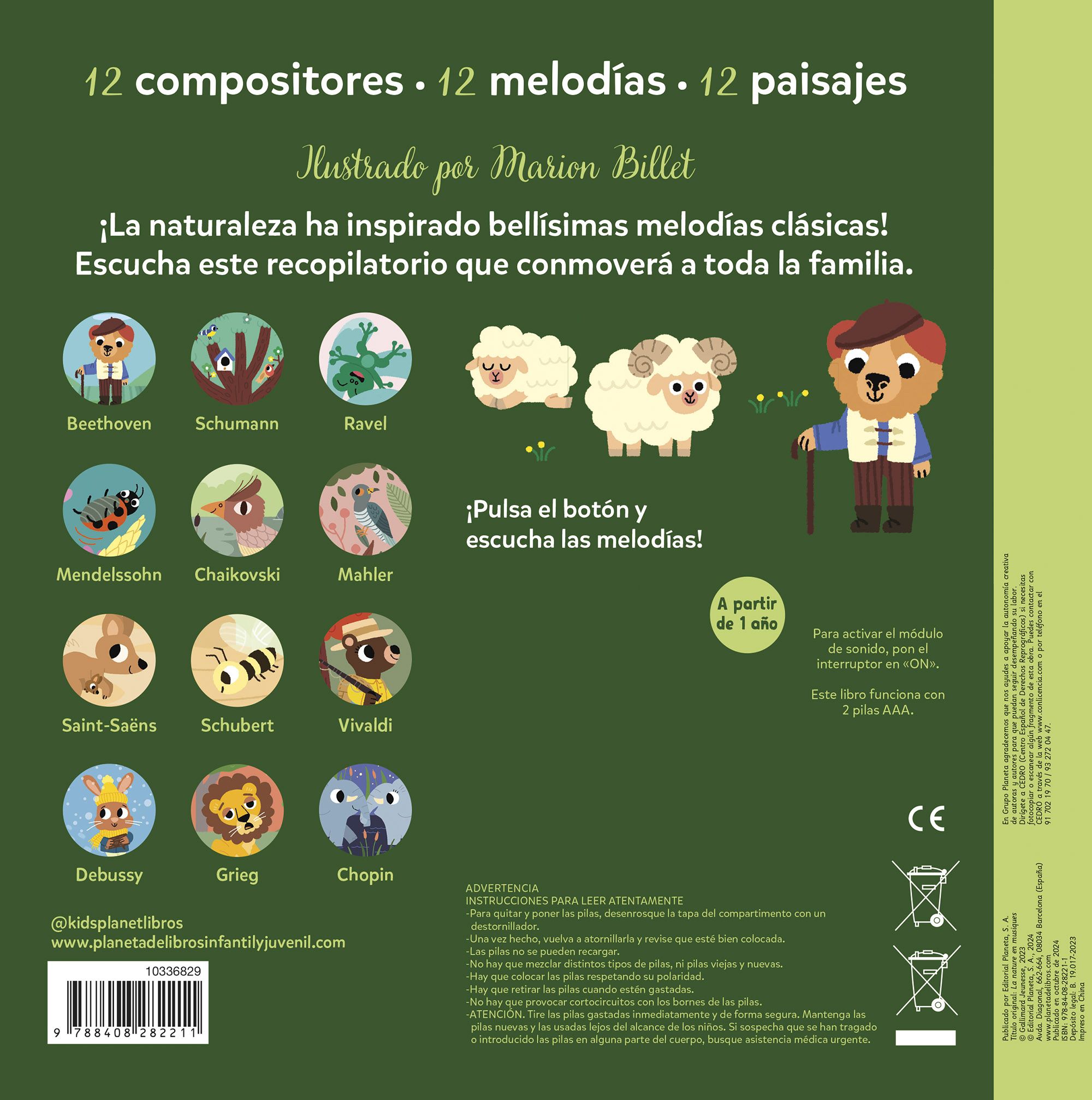 Melodías clásicas de la naturaleza. Mi primer libro de sonidos 2