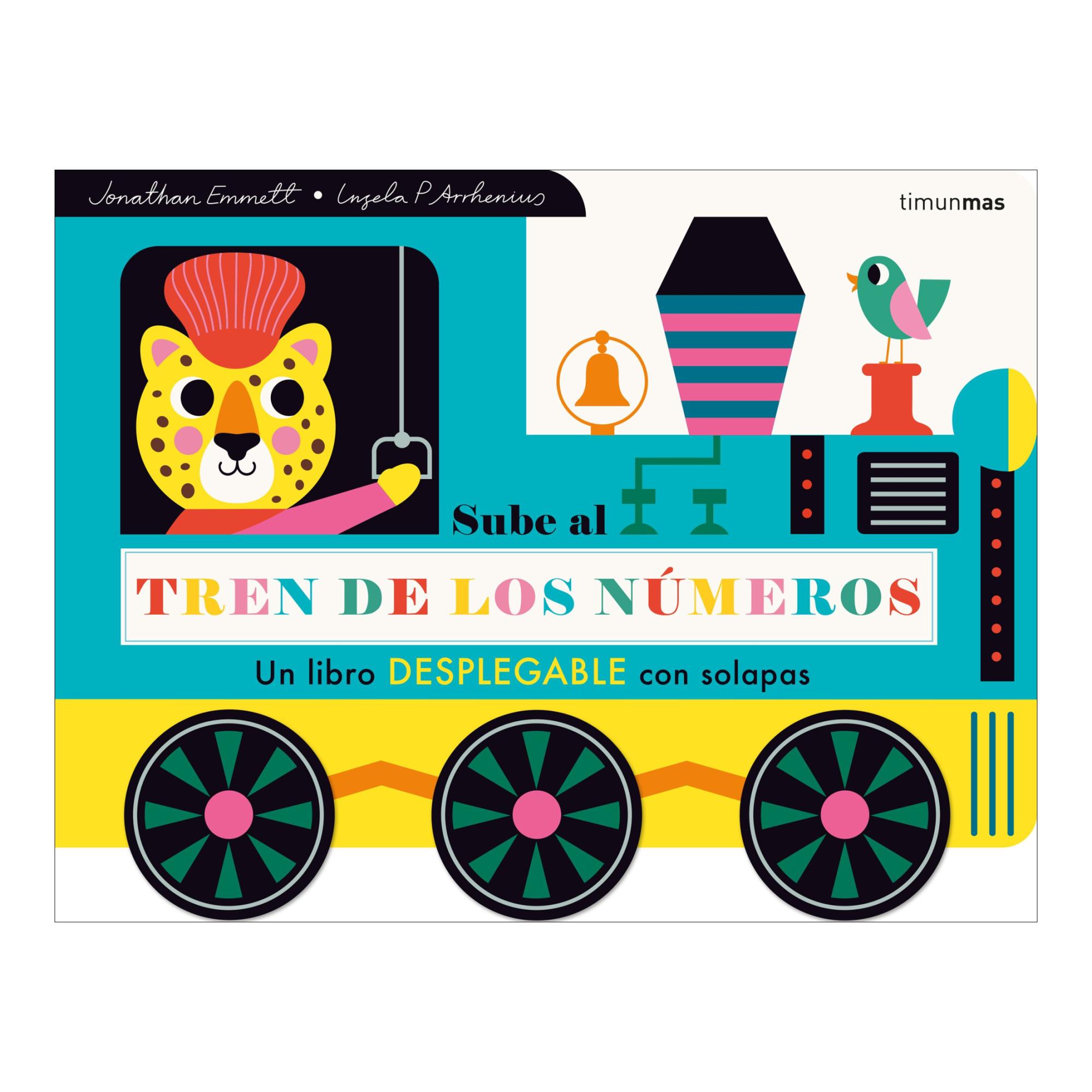 Sube al tren de los números. Un libro desplegable con solapas 1