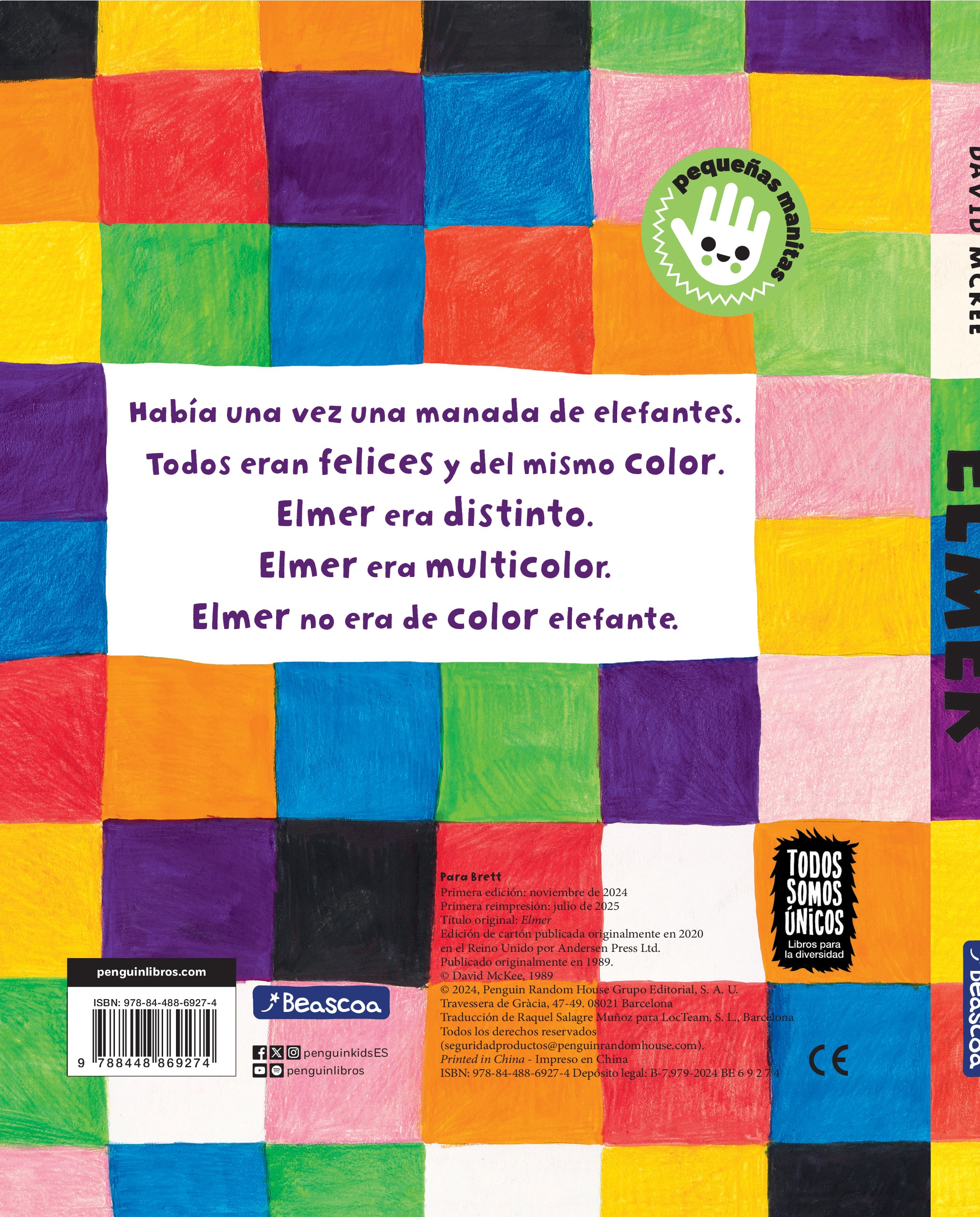 Elmer. Libro de cartón - Elmer 2