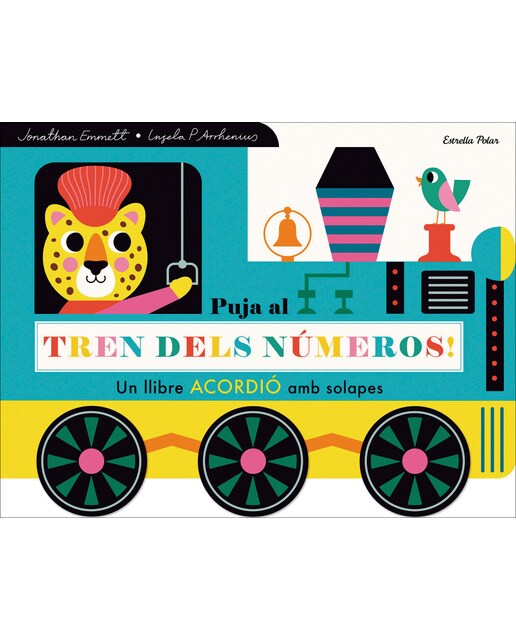Puja al tren dels números! Llibre desplegable amb solapes 1