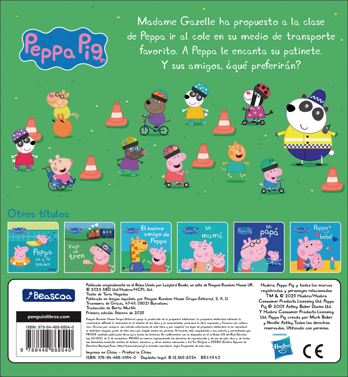 Peppa Pig. Libro de cartón - Peppa va en patinete 2