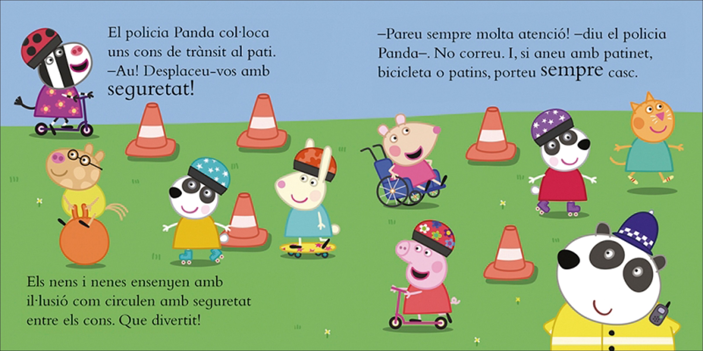 Peppa Pig. Llibre de cartró - Pepa va amb patinet, La 3