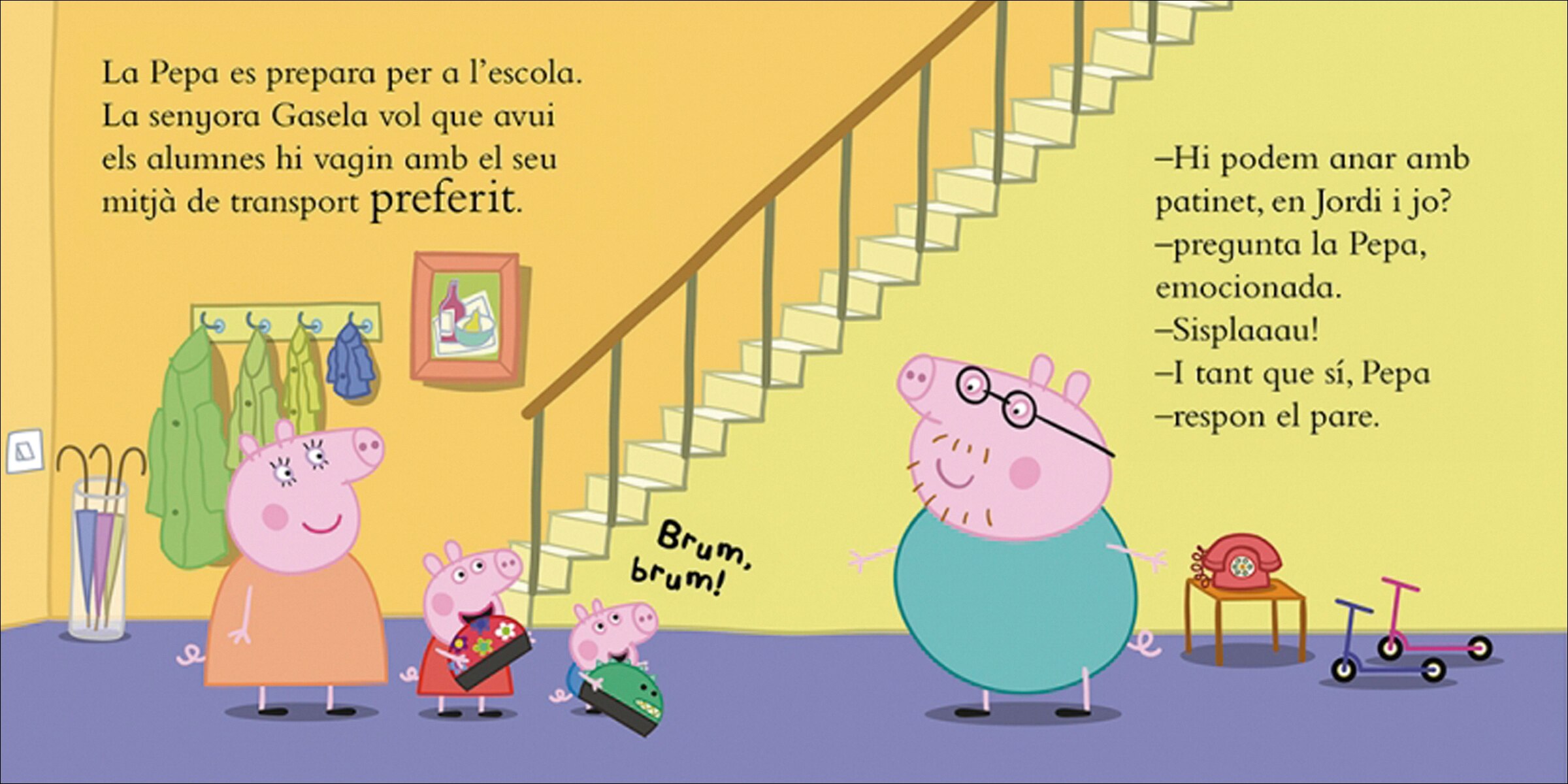 Peppa Pig. Llibre de cartró - Pepa va amb patinet, La 4