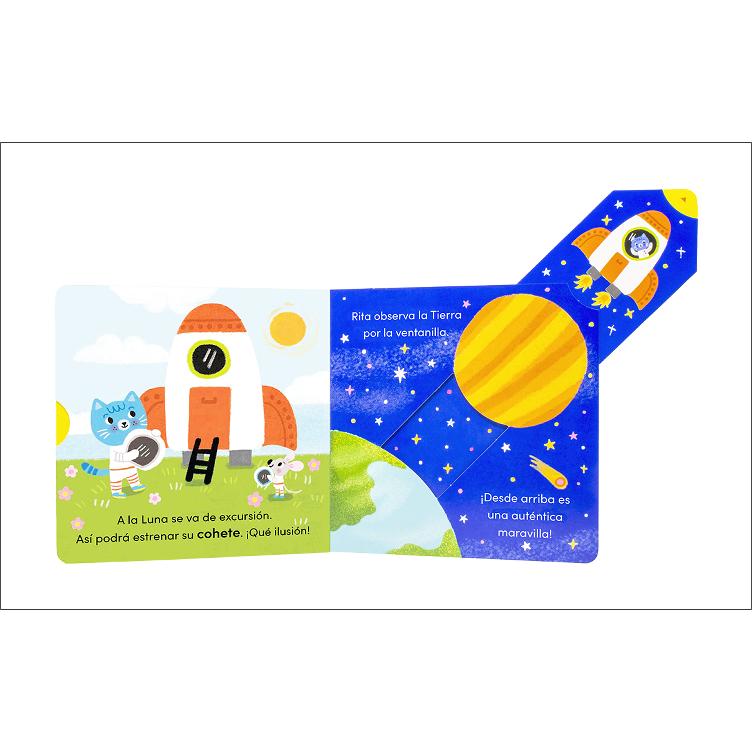 Gatita Rita. ¡Soy astronauta!: Un cuento animado con pestañas para estirar 2
