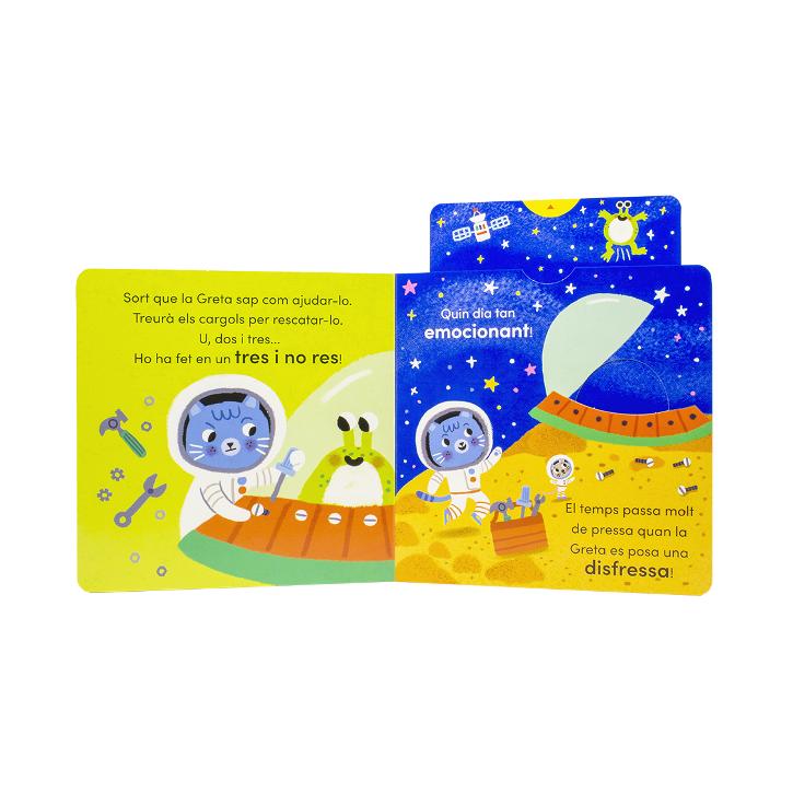 Gateta Greta. Soc astronauta!: Un conte animat amb pestanyes per estirar 3