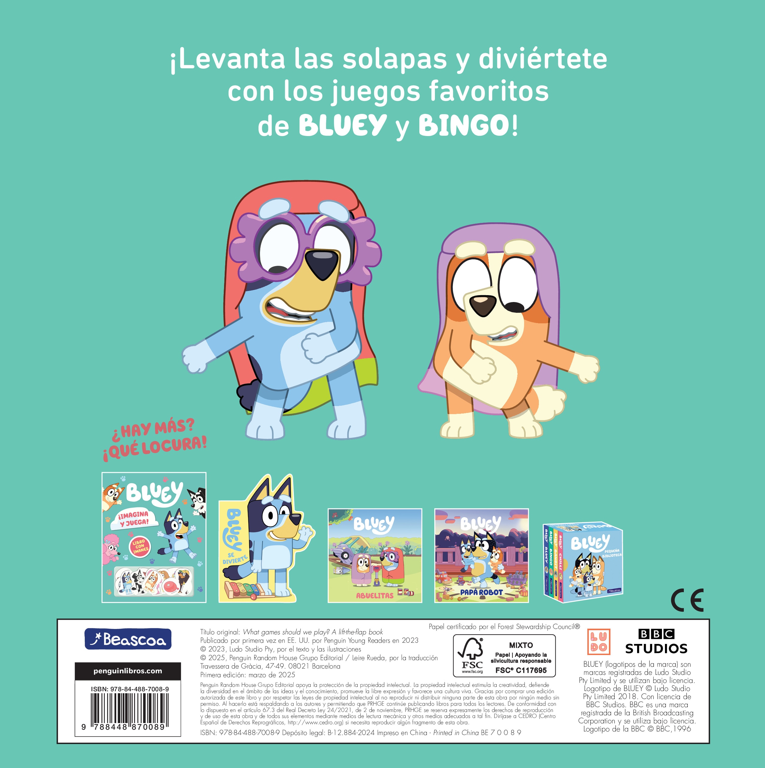 Bluey. Libro de cartón con solapas - ¿A qué jugamos? 2