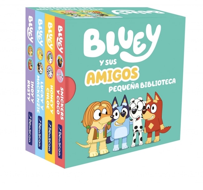 Bluey. Libro juguete - Bluey y sus amigos. Pequeña biblioteca (edición en español) (Capa dura) 1