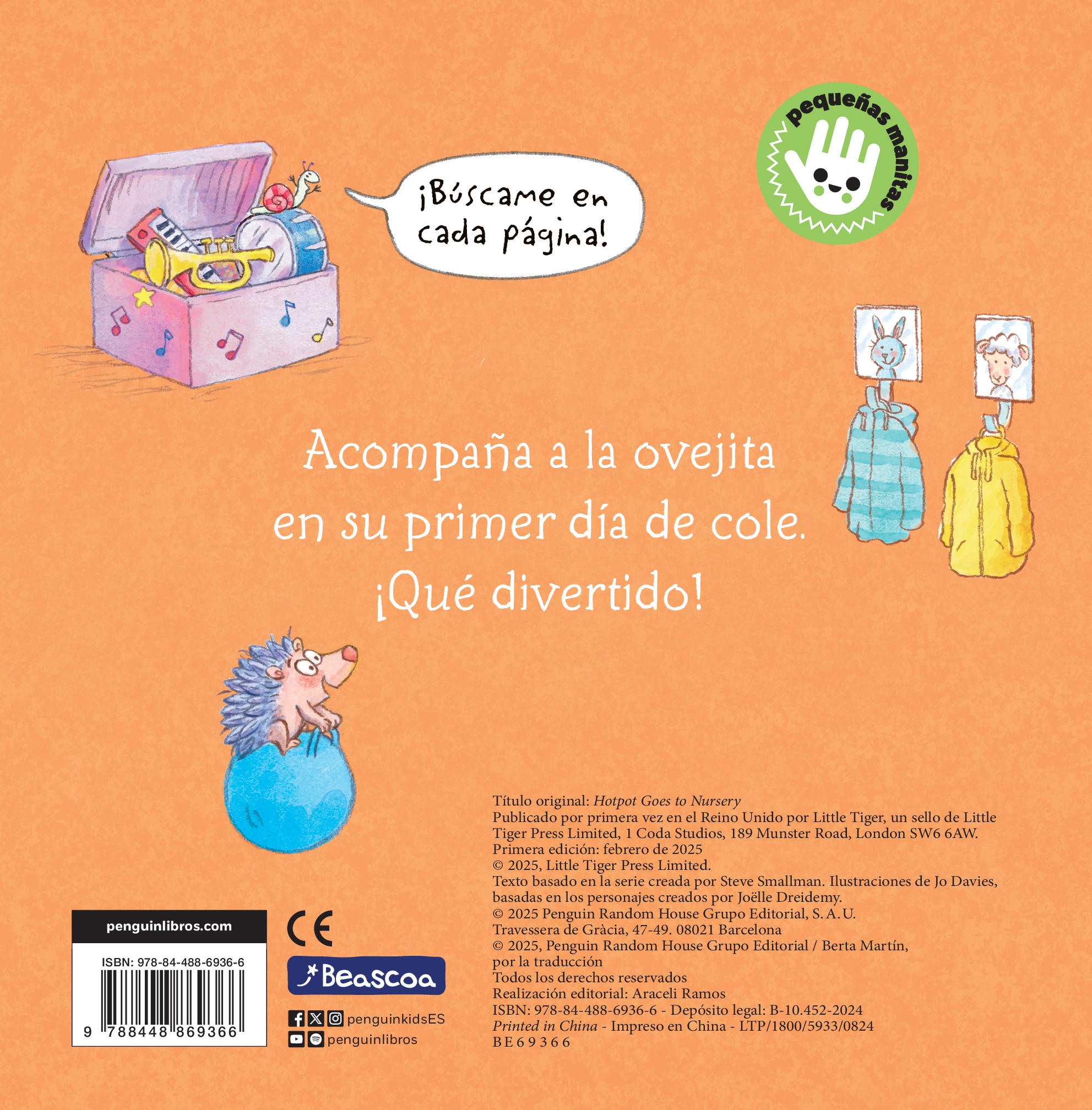 La ovejita va al cole (La ovejita que vino a cenar. Libro de cartón con mecanismos) 2