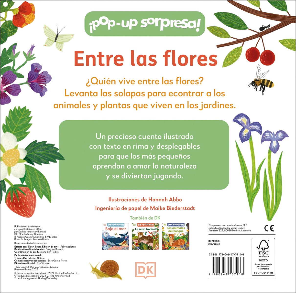 ¡Pop-Up sorpresa! - Entre las flores: Cuento con Pop-Ups, una sorpresa en cada solapa 2