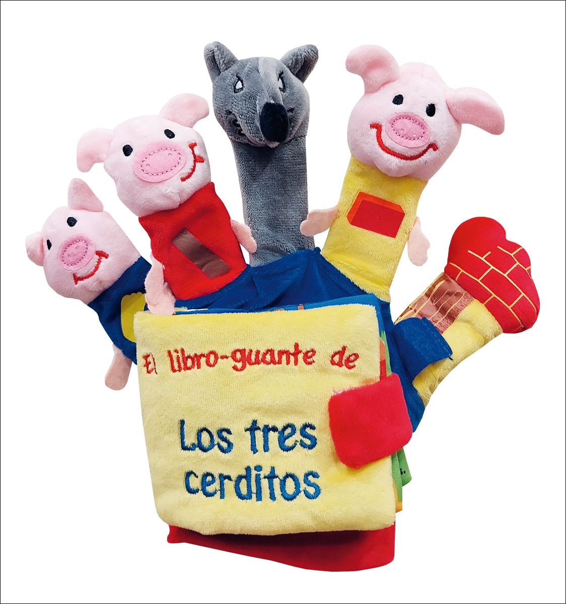LOS 3 CERDITOS Y EL LOBO (LIBRO GUANTE CON TÍTERES DE DEDO) 1