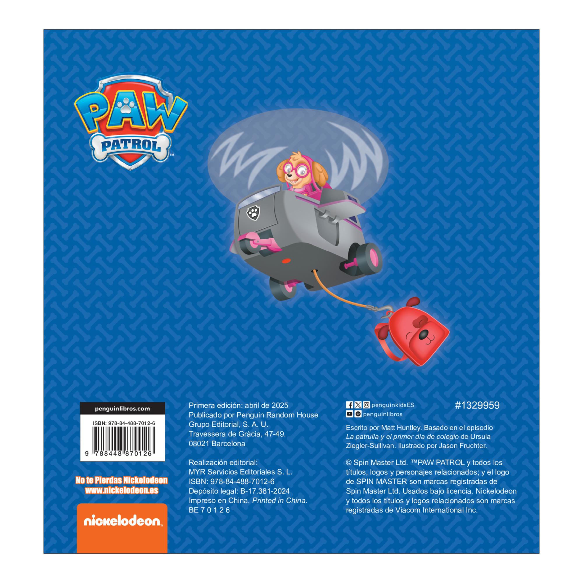 Paw Patrol | Patrulla Canina. Libro de cartón - Vamos al cole 2