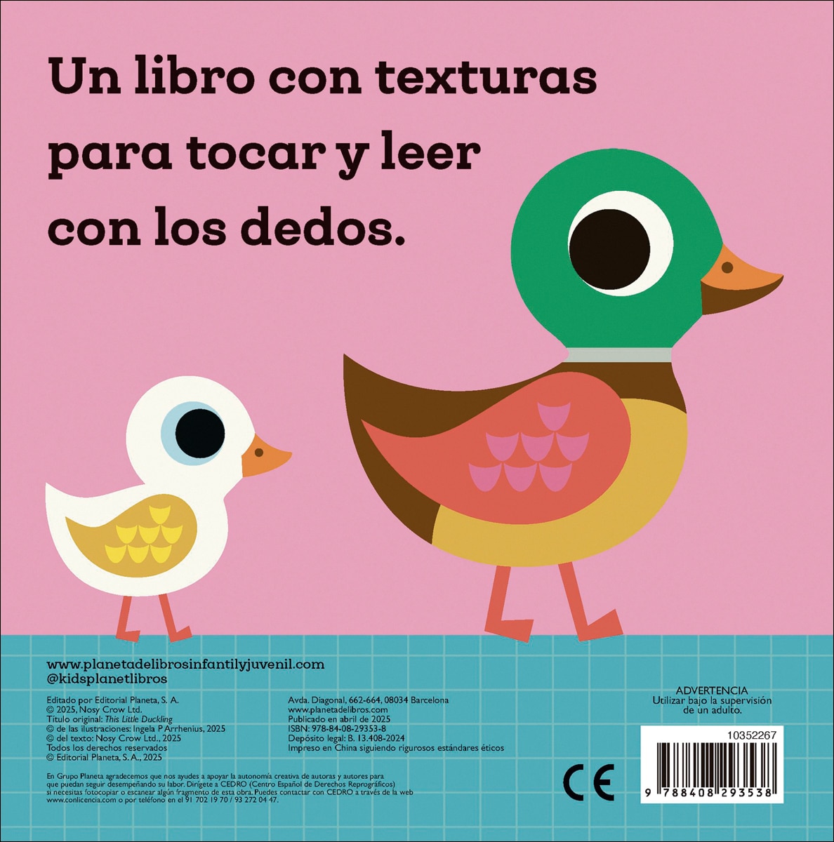 ¡Hola, patito! Libro con texturas 2