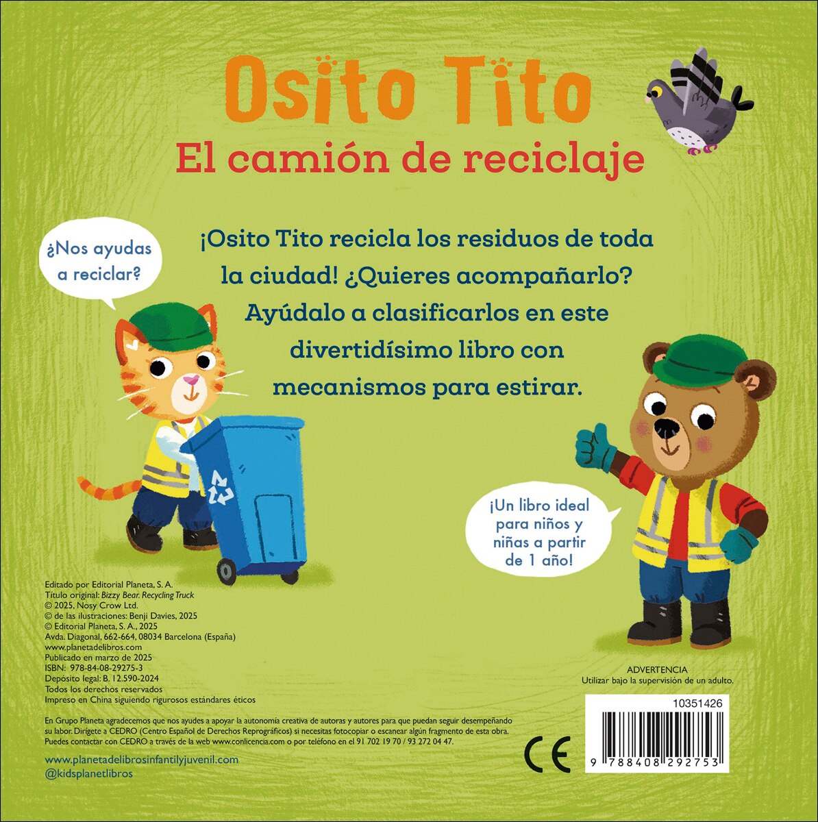 Osito Tito. El camión de reciclaje 2
