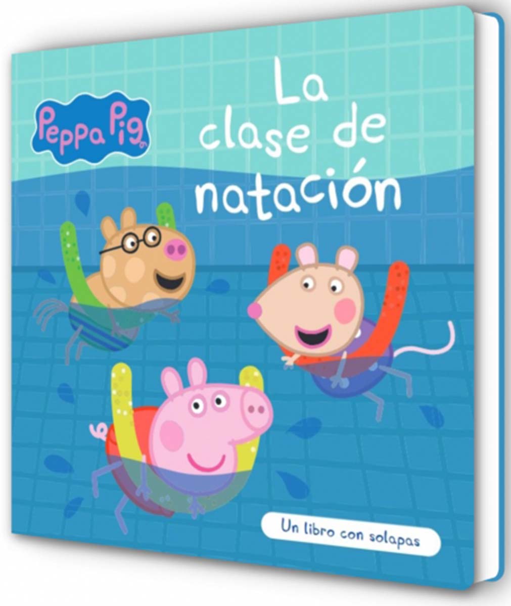 Peppa Pig. Libro de cartón con solapas - La clase de natación (Capa dura) 1