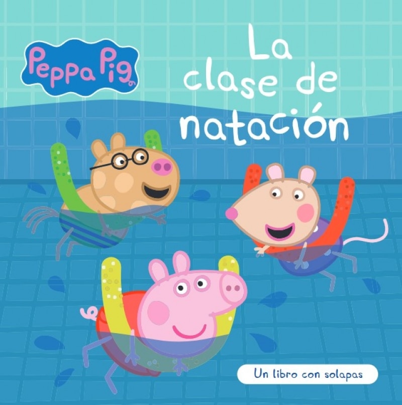 Peppa Pig. Libro de cartón con solapas - La clase de natación (Capa dura) 2