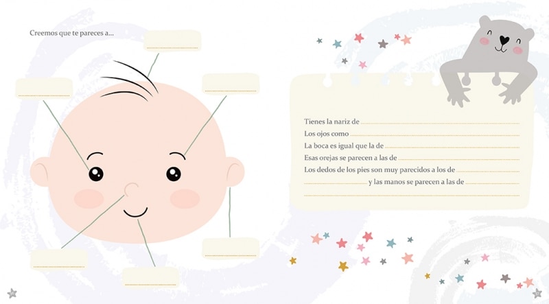 La historia empieza contigo: Álbum de recuerdos del bebé. Más de 70 páginas para fotos y espacio para escribir y dibujar. (Capa dura) 3