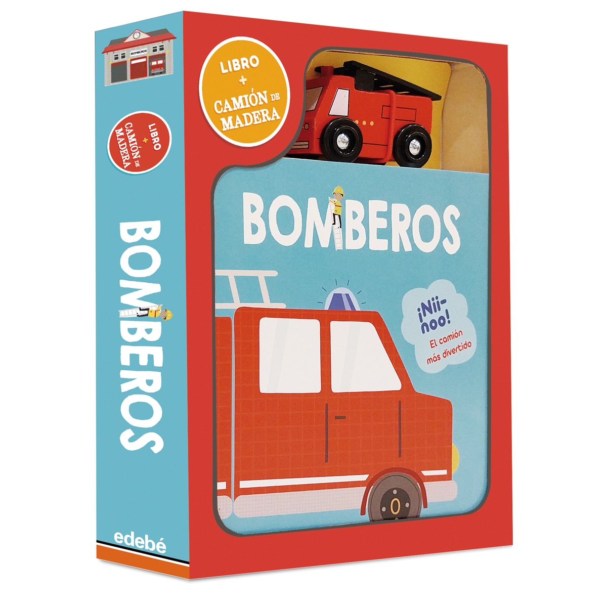 BOMBEROS (LIBRO MÁS CAMIÓN DE BOMBEROS DE MADERA) 1