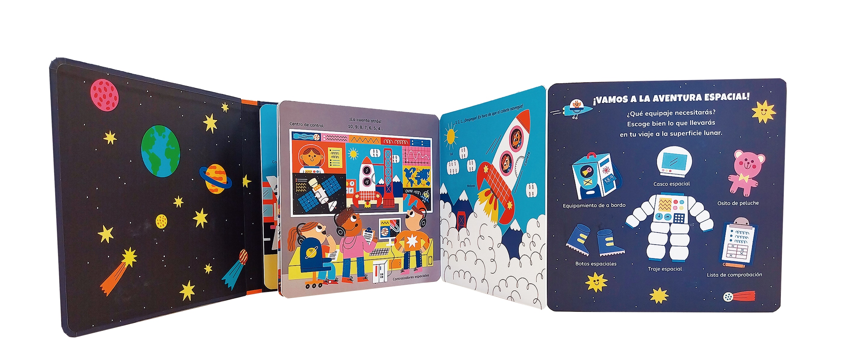 COHETE HACIA LA LUNA (libro acordeón) 2