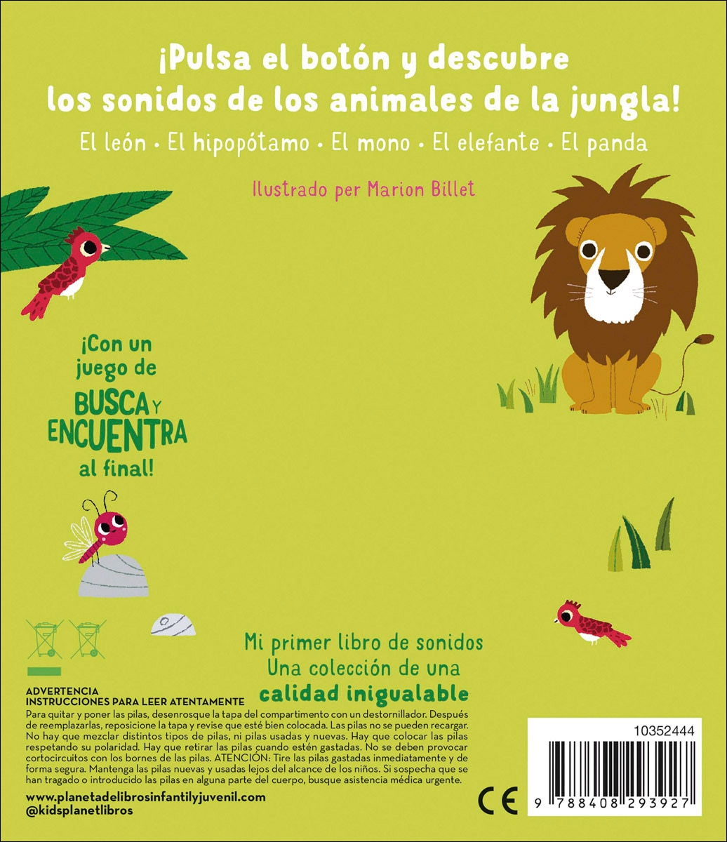 La jungla. Mi primer libro de sonidos 2