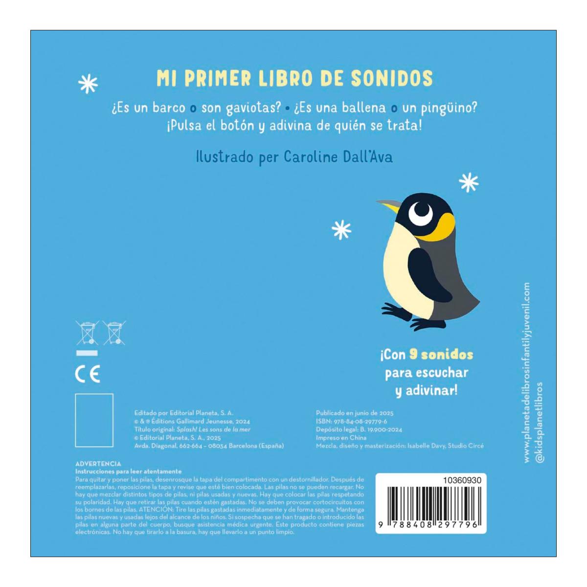 ¡Splash! Sonidos del mar. Mi primer libro de sonidos 4