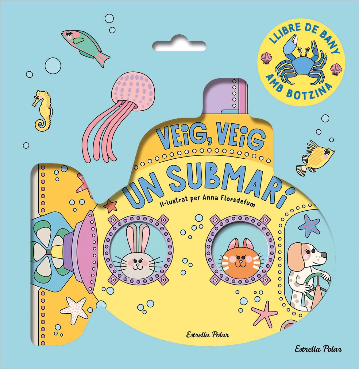 Veig, veig. Un submarí! Llibre de bany 1