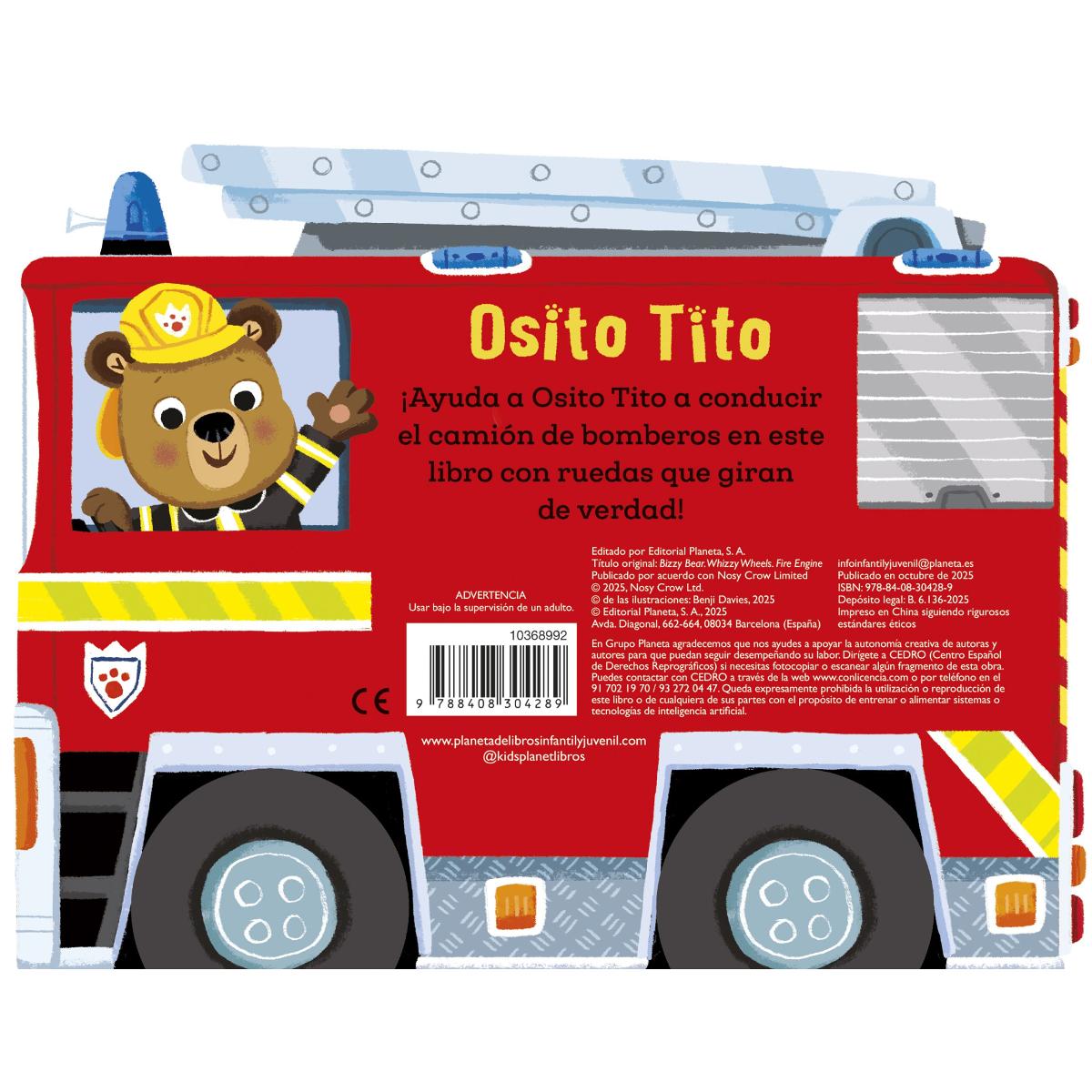 Osito Tito. ¡Sobre ruedas! Camión de bomberos 2