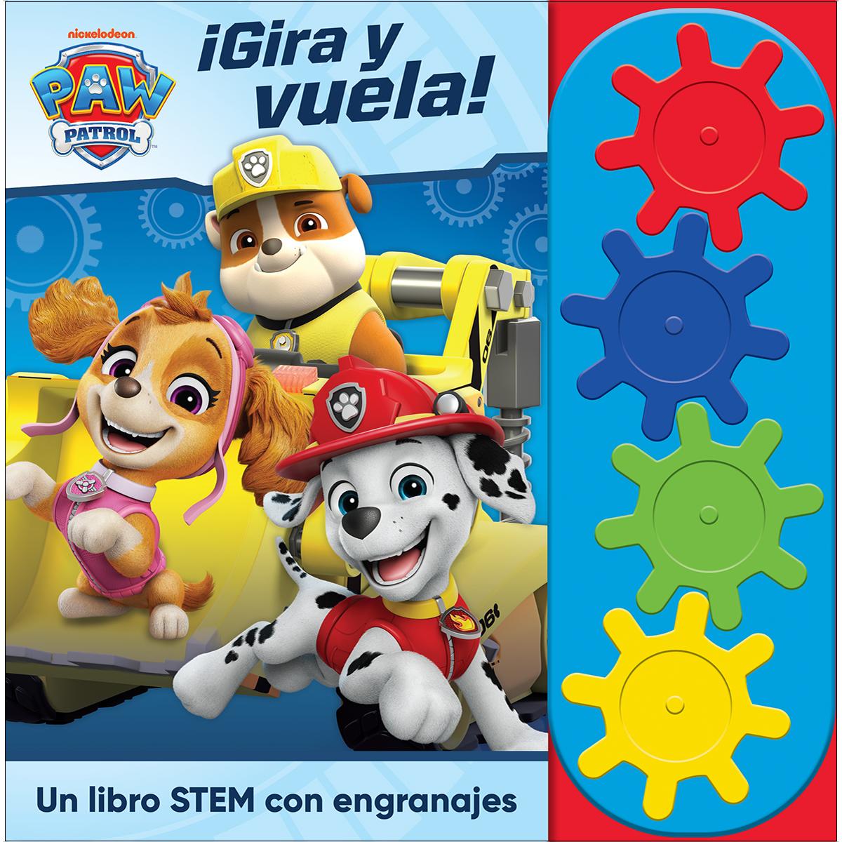 ¡gira y vuela!  libro steam con engranajes patrull 1