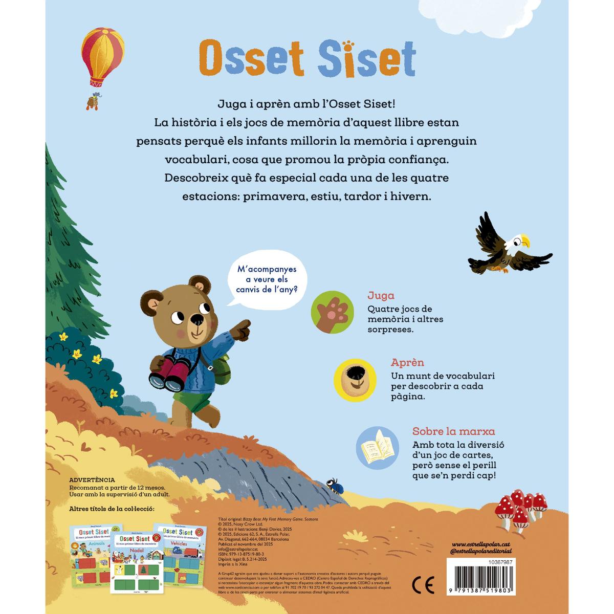 Osset Siset. El meu primer llibre de memòria. Estacions 4