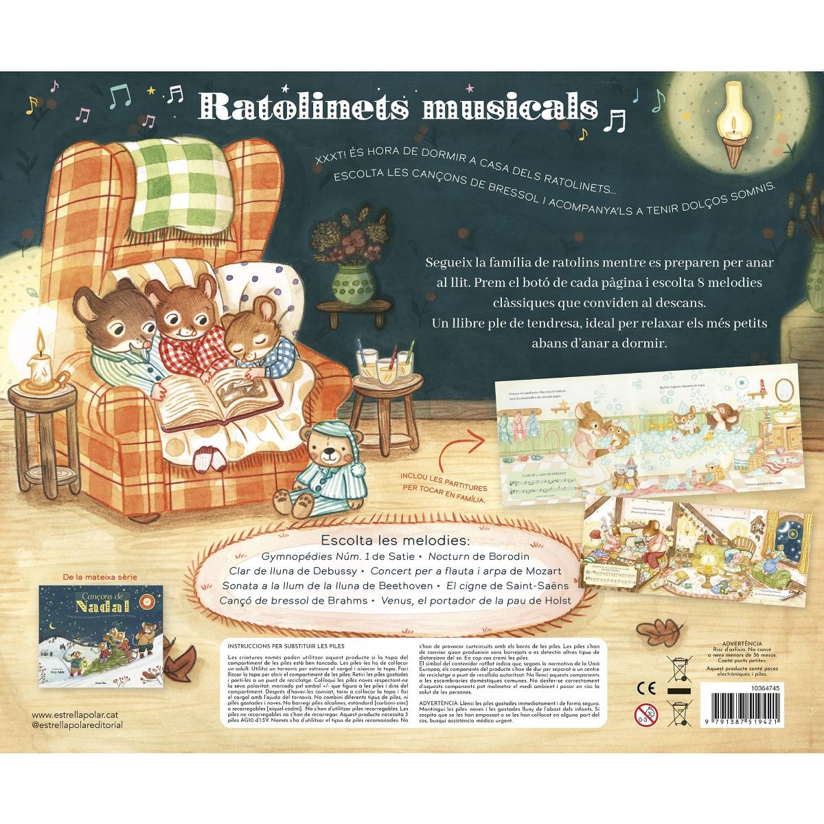 Cançons per anar a dormir. Llibre musical: 8 melodies per tenir dolços somnis 2