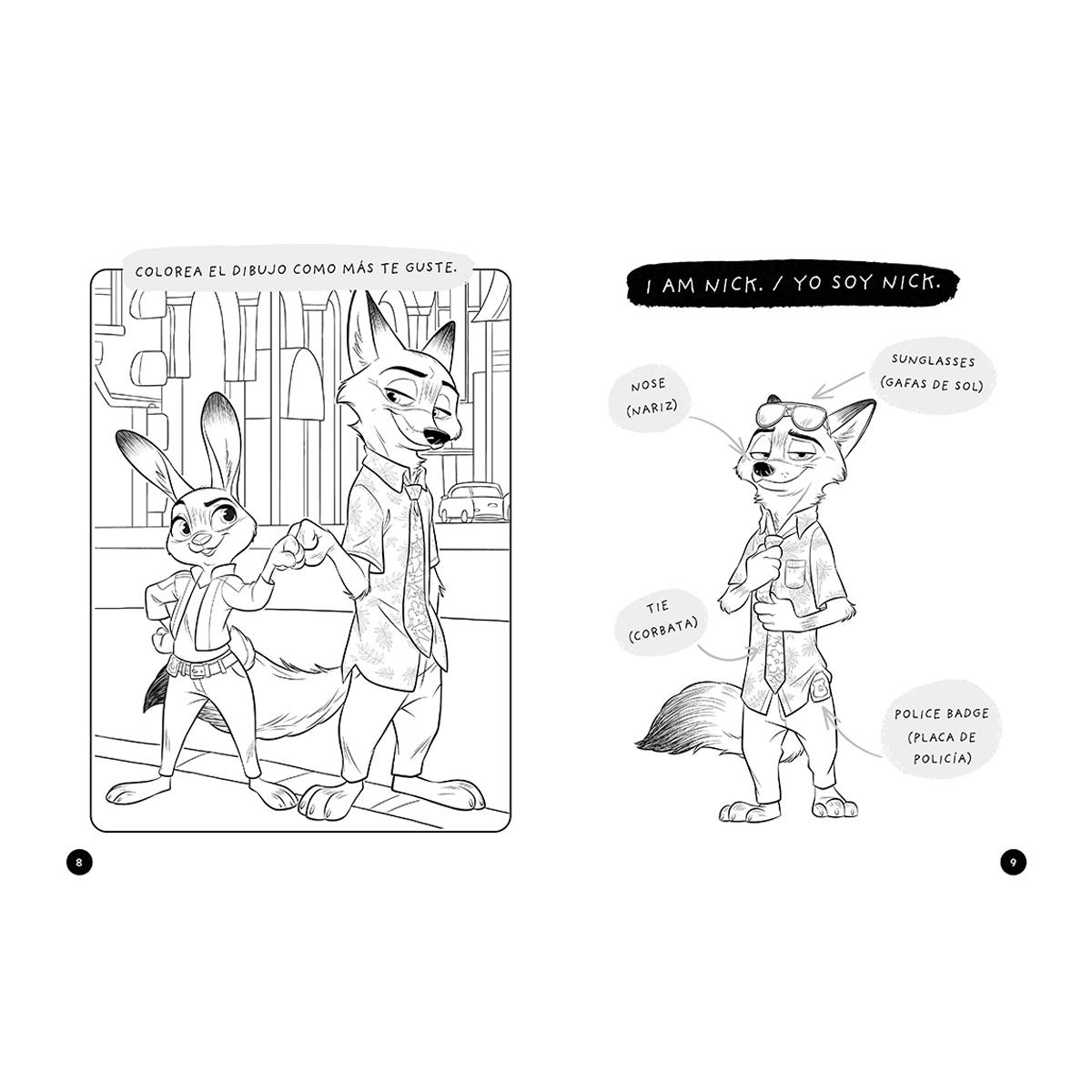 Colorea en inglés con Zootrópolis 2 (Enjoy coloring with Disney): Enjoy coloring with Disney (Capa mole) 4