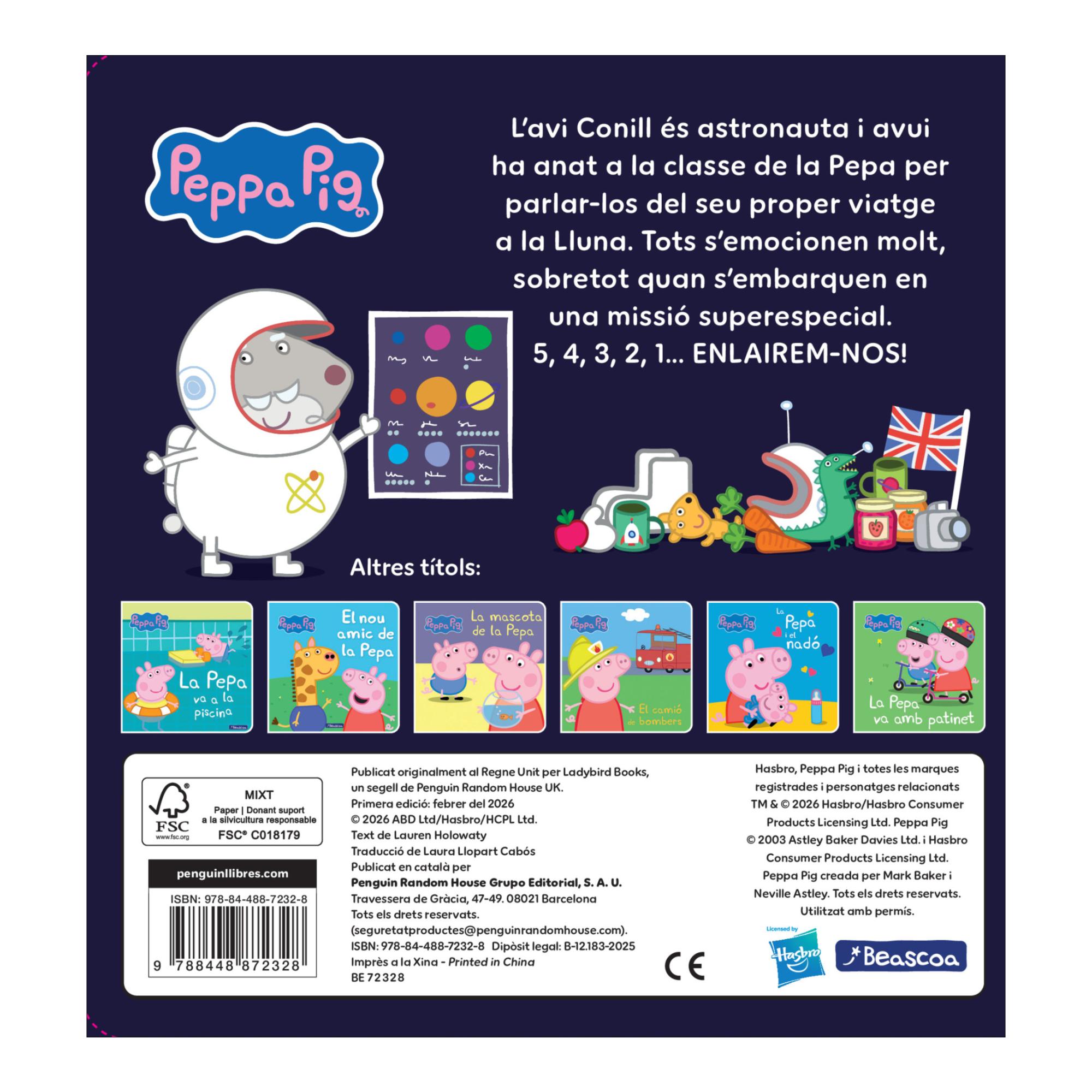 Peppa Pig. Llibre de cartró - Viatge a l'espai 2
