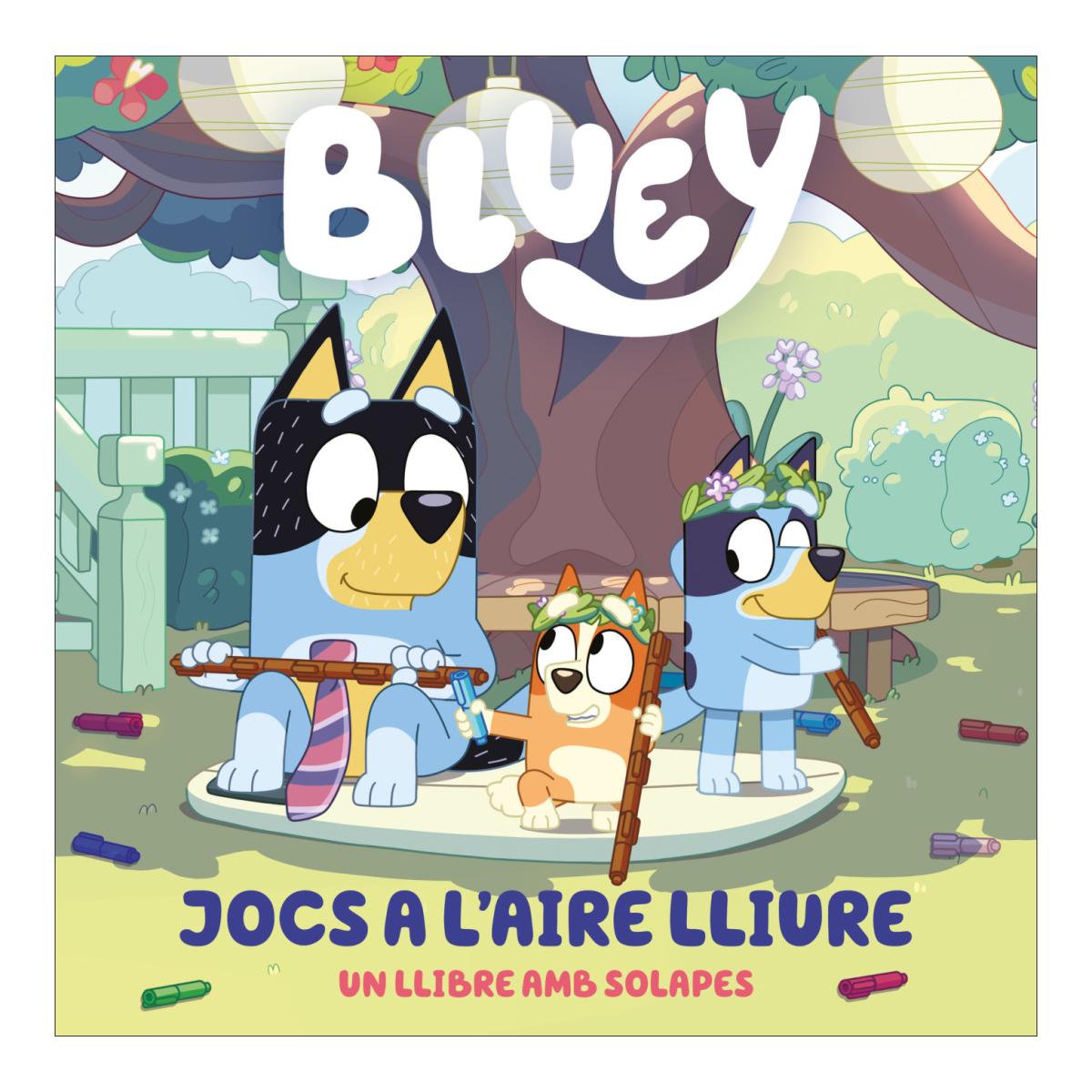 Bluey. Llibre de cartró amb solapes - Joc a l'aire lliure 2