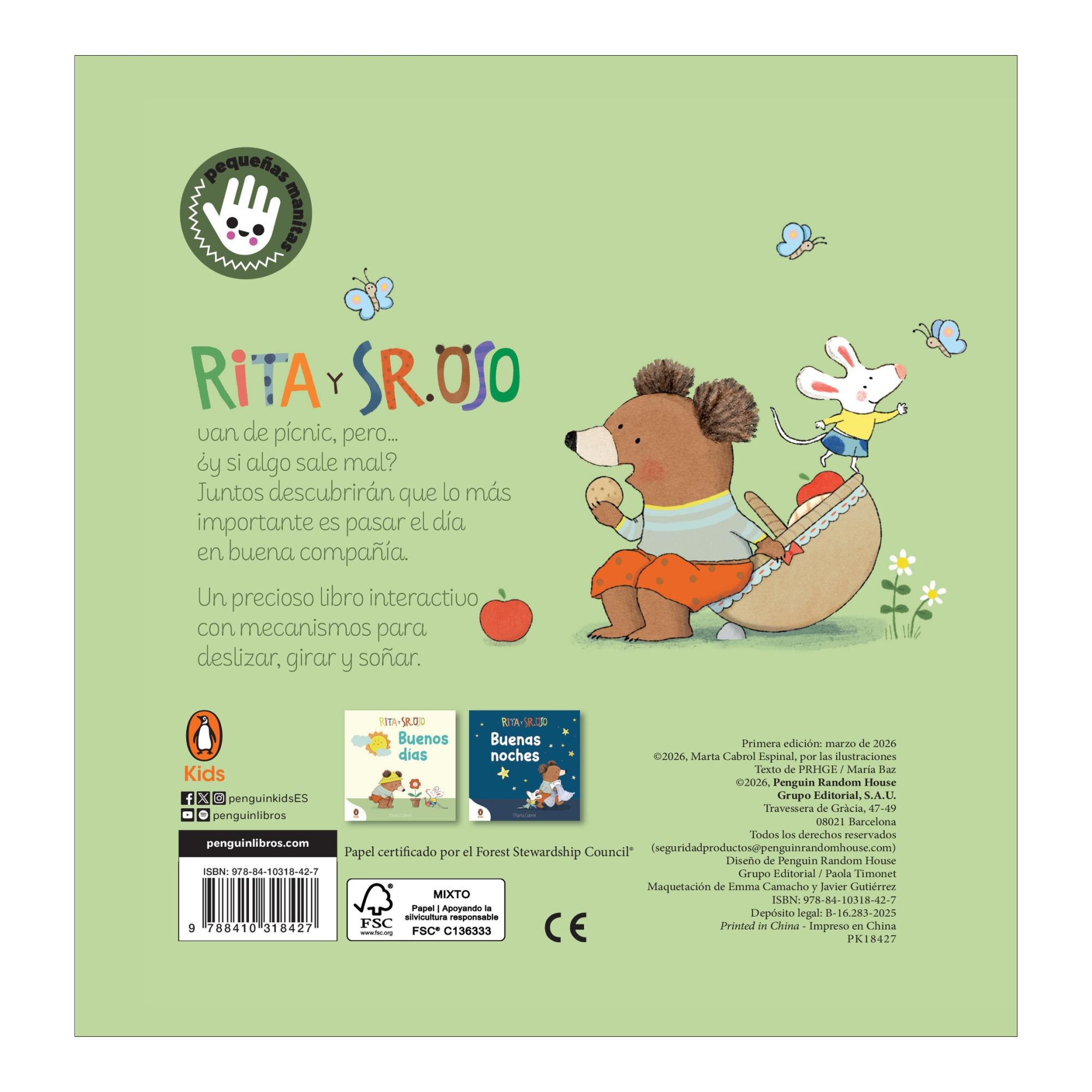 Rita y Sr. Oso - ¡Vamos de pícnic!: Libro con mecanismos para deslizar, girar y soñar 2
