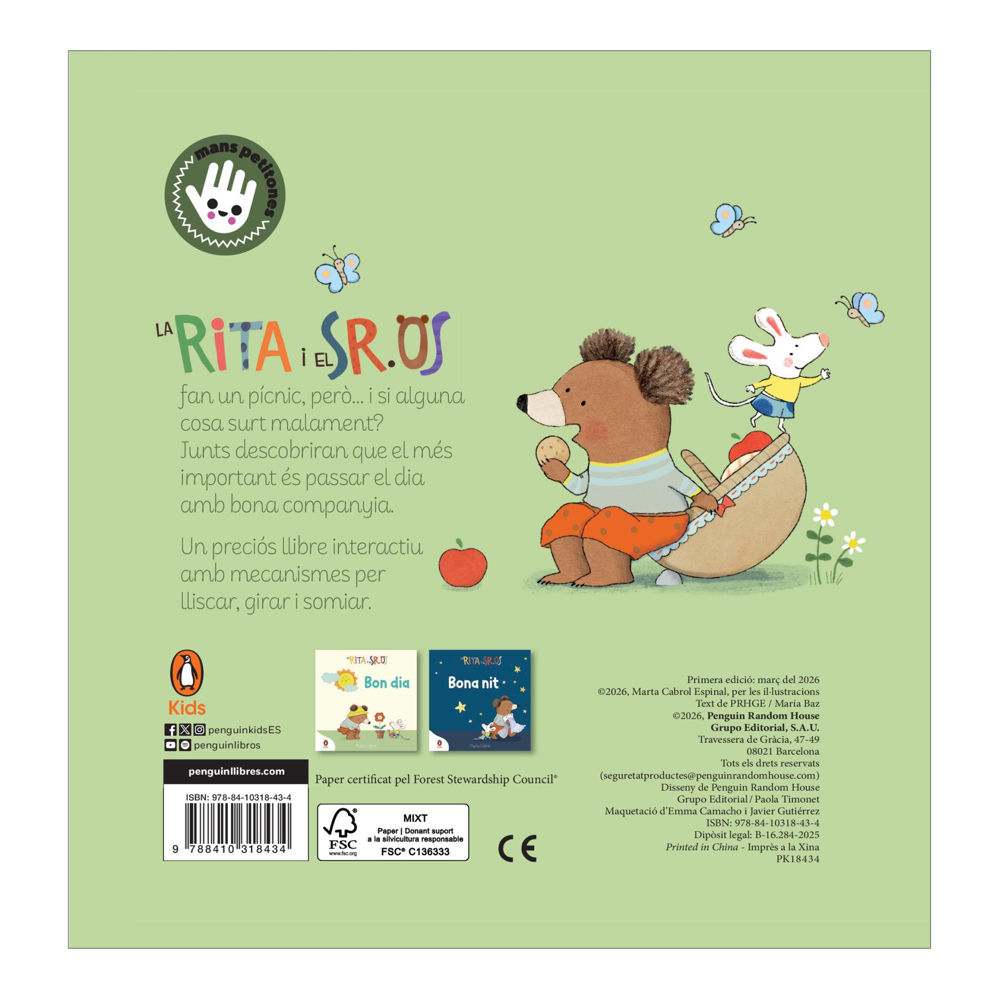 La Rita i el Sr. Os - Fem un pícnic!: Llibre amb mecanismes per lliscar, girar i somiar 2