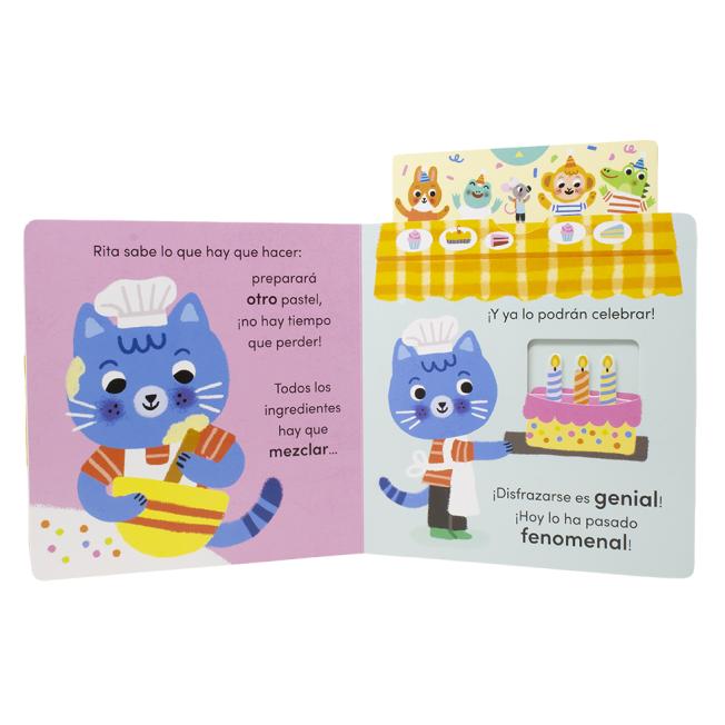Gatita Rita. ¡Soy pastelera!: Un cuento animado con pestañas para estirar 4