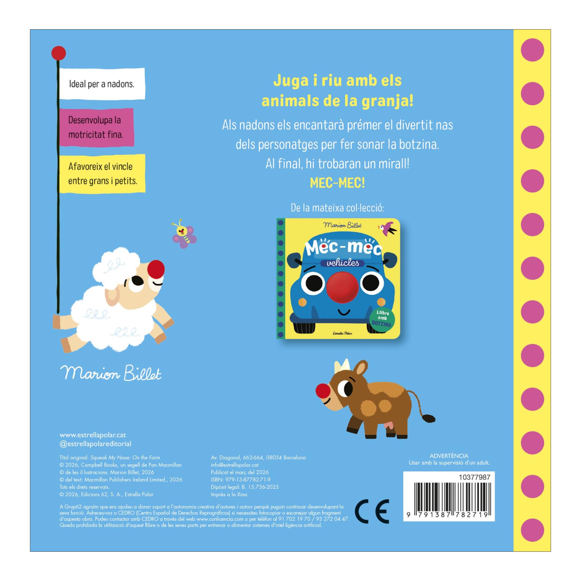 Mec-mec. La granja. Llibre amb botzina 2