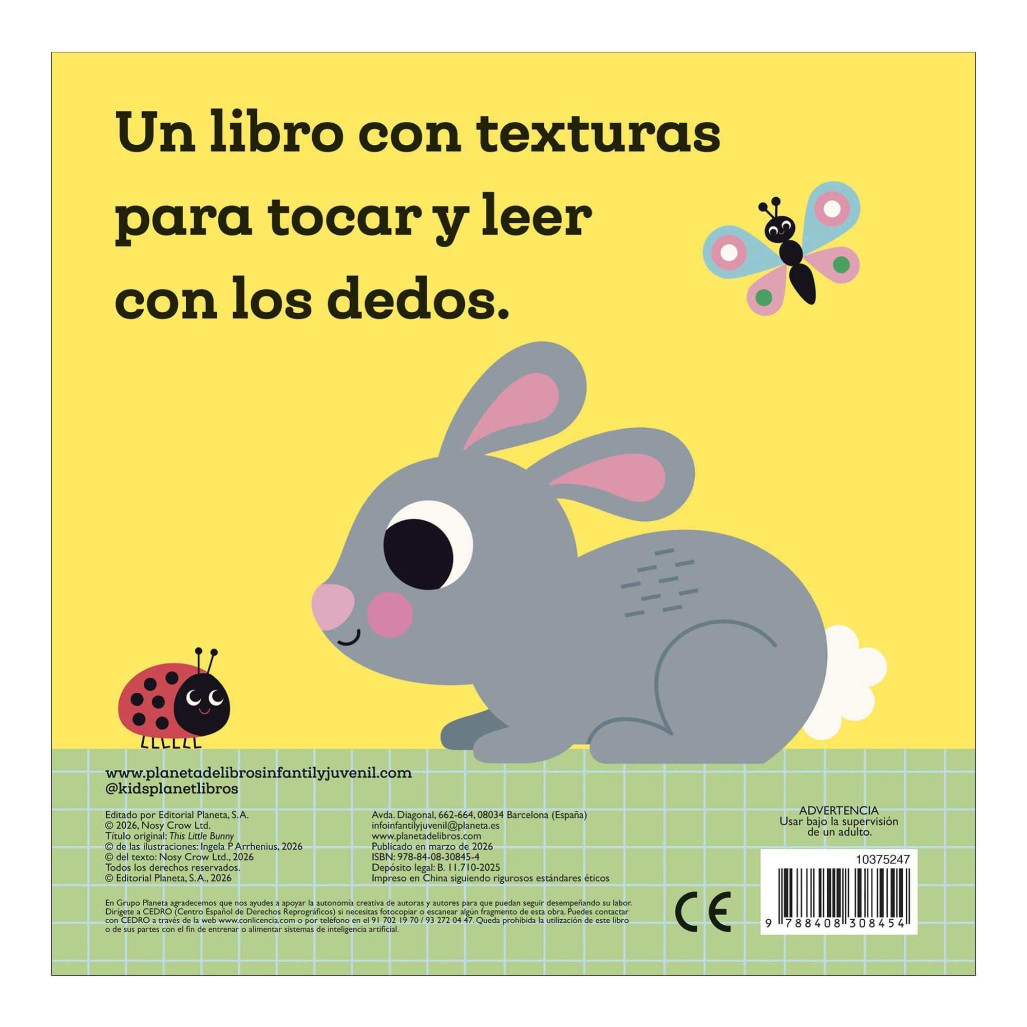 ¡Hola, conejito! Libro con texturas 2