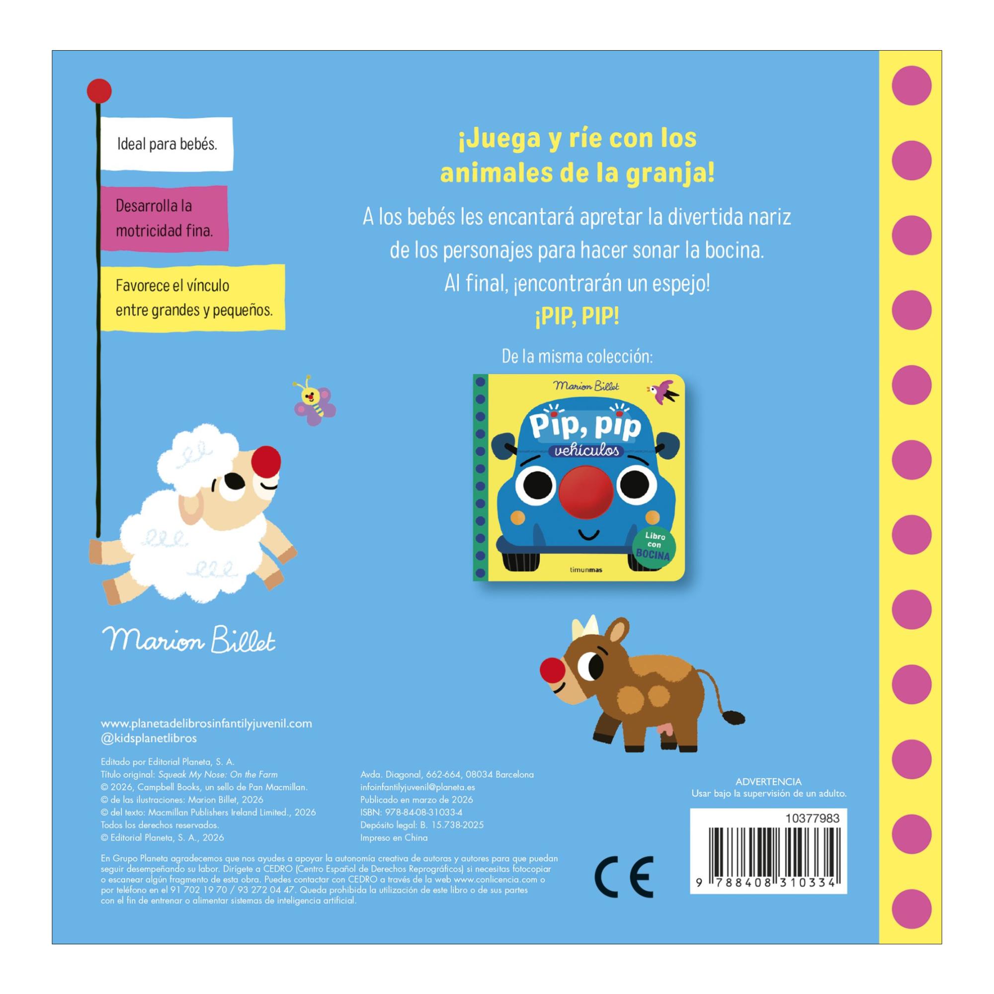 Pip, pip. La granja. Libro con bocina 2