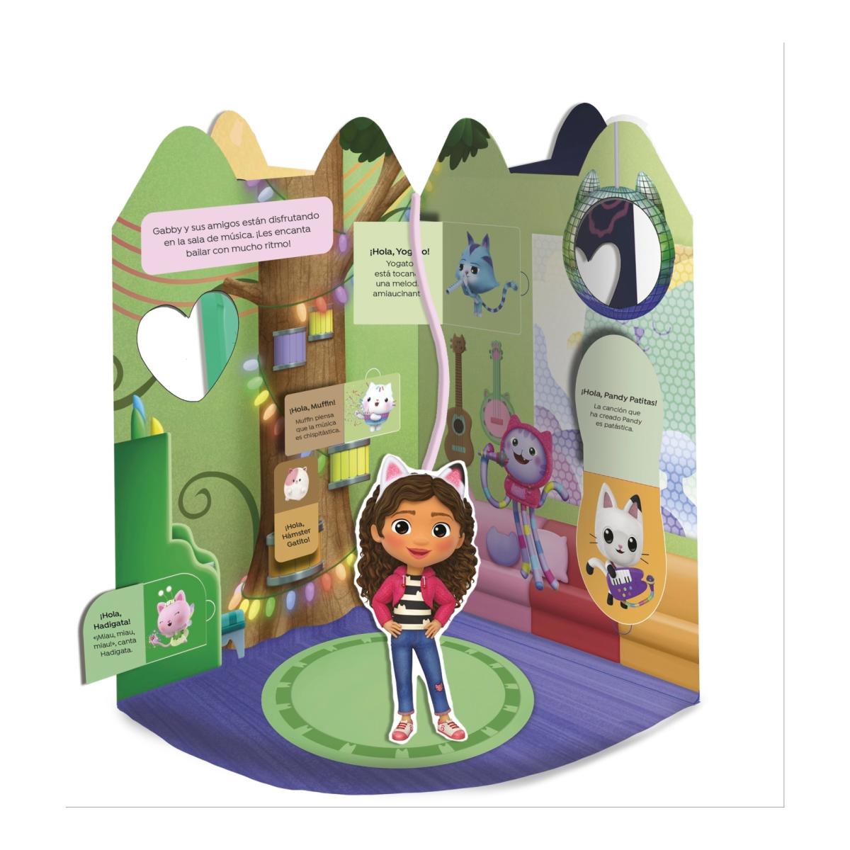 La casa de muñecas de Gabby - Libro carrusel: 4 salas para explorar. Con ventanas y solapas (Capa dura) 3