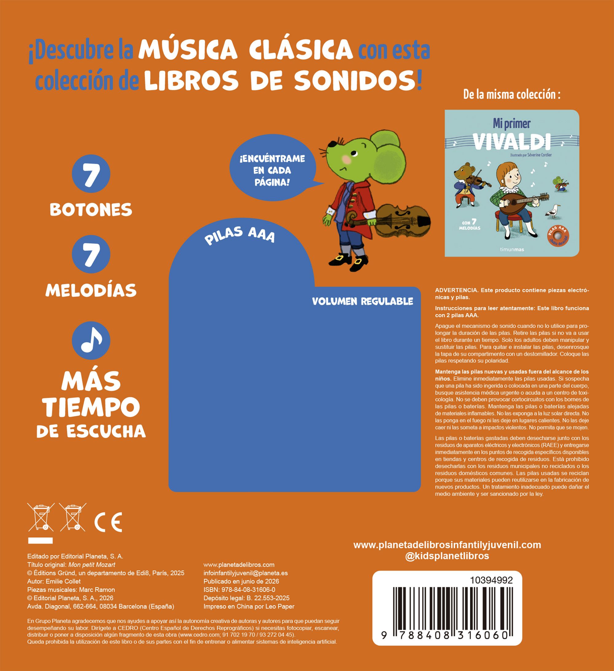 Mi primer mozart. con 7 melodias 2