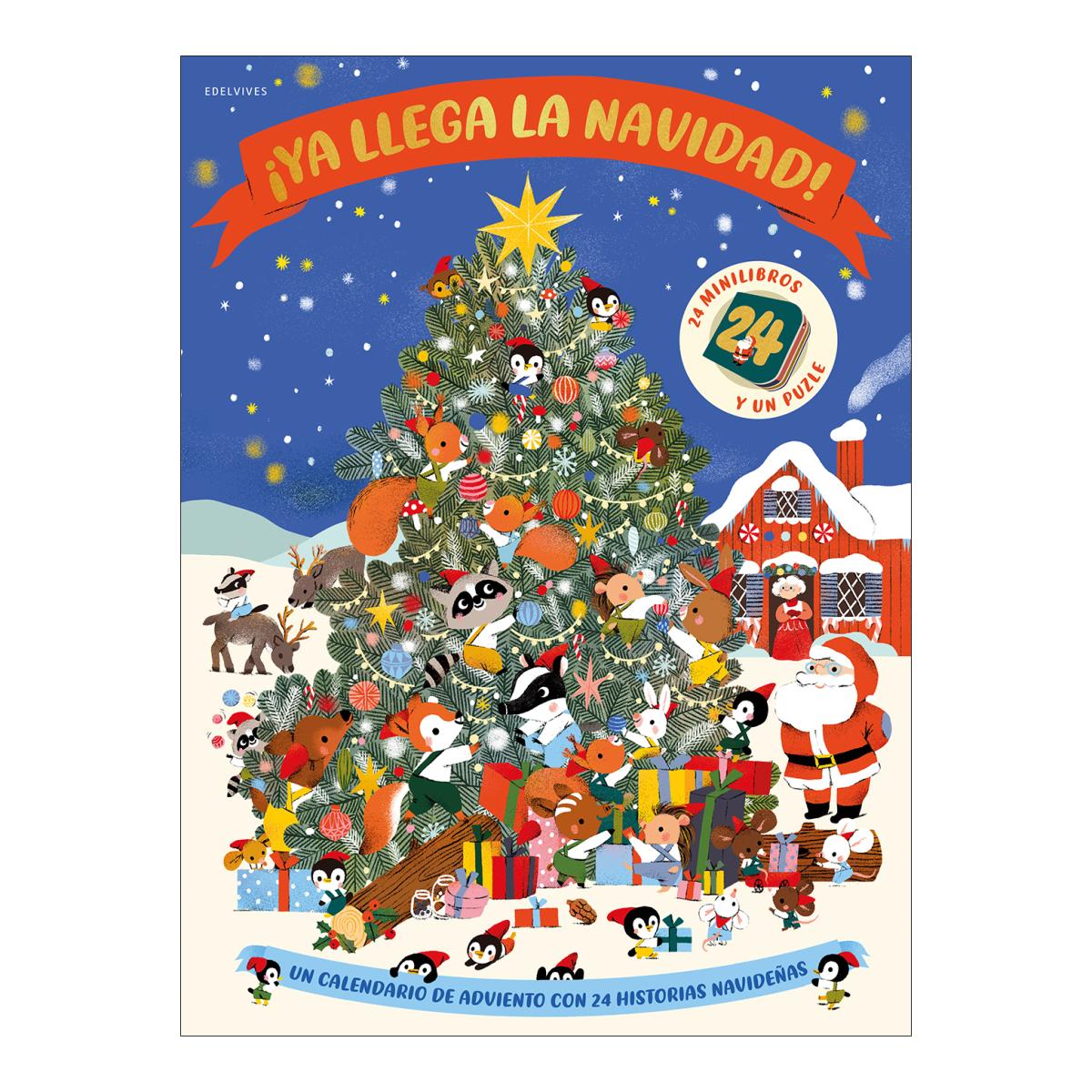 Imagem 0 de ¡Ya llega la Navidad!. Un calendario de adviento con 24 historias navideñas (Capa dura)