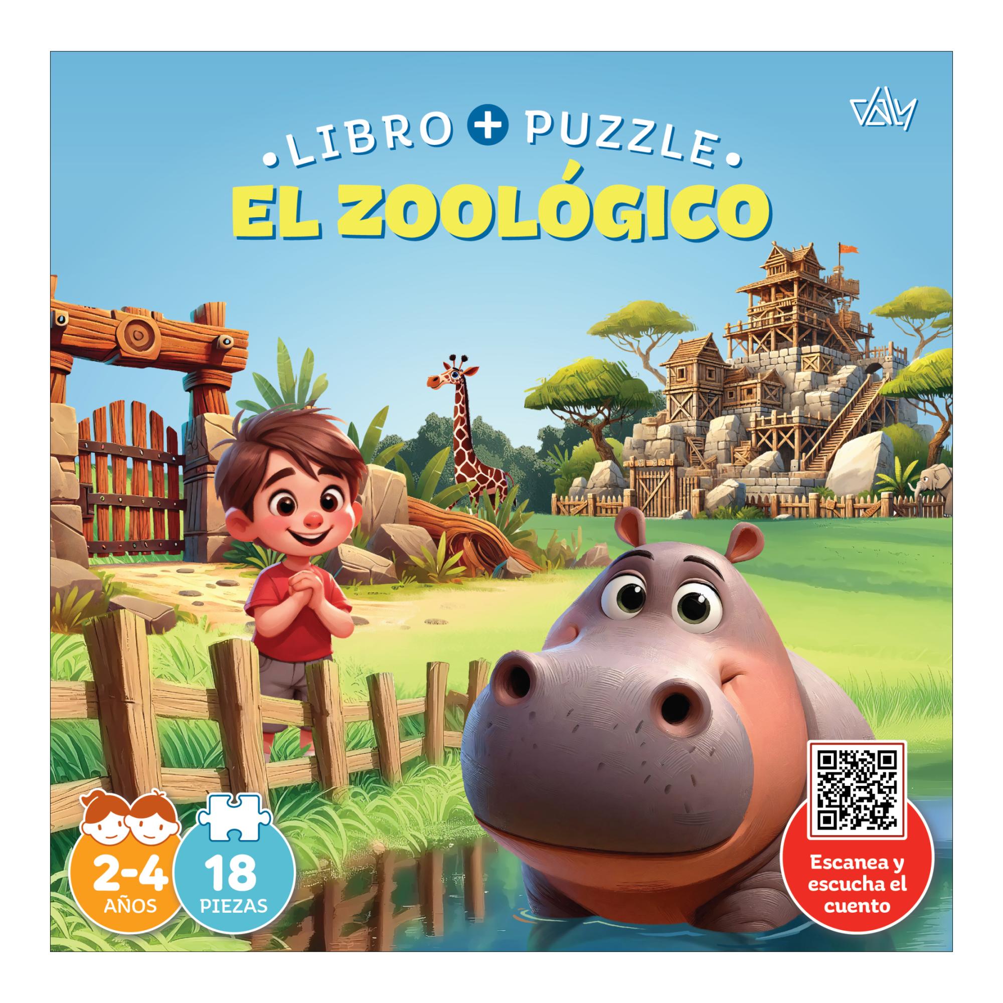 Imagem 0 de LIVRO + PUZZLE - EL ZOOLOGICO (Capa Mole Capa dura)